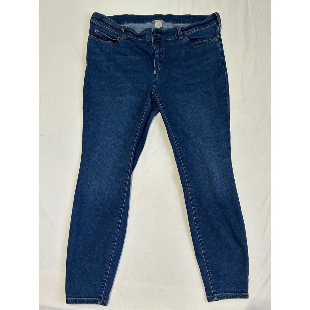 Duluth Trading Co Womens 18W Skinny Jeans Medium Wash Blue Stretch Denim Pants